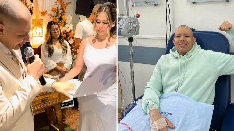 noivo-interrompe-cerimonia-de-casamento-e-testemunha-cura-de-cancer:-“deus-me-fez-vencer”